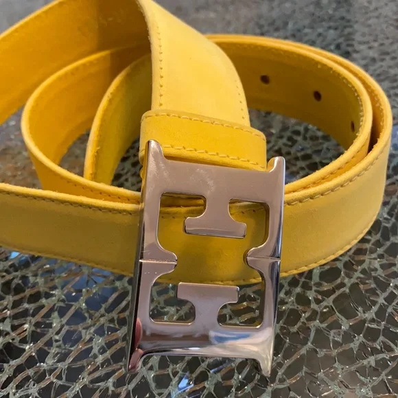 Escada | Accessories | Yellow Escada Supple Suede Belt Euc  display picture 1